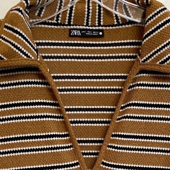 Zara Retro Stripe Relaxed‎ Midi Dress - S - Picture 7 of 15